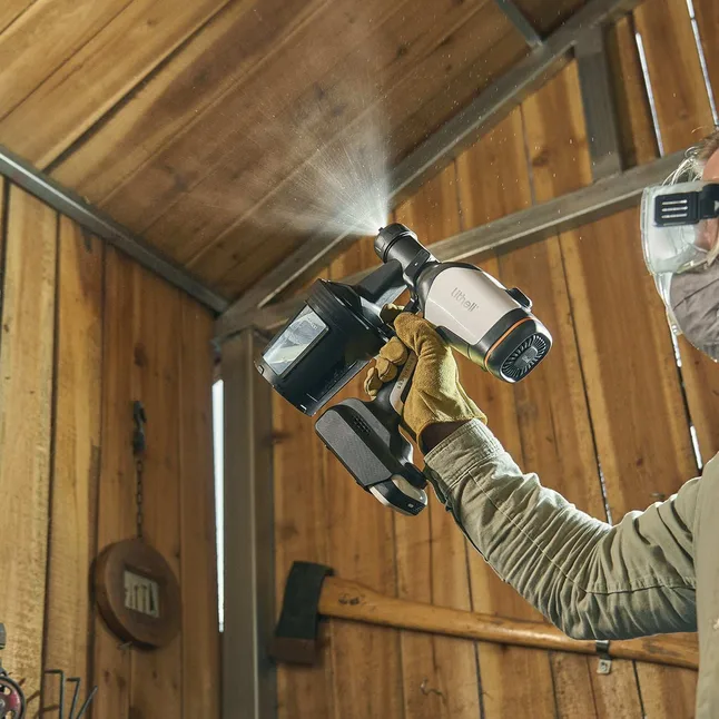 Акумуляторний фарборозпилювач безщітковий Litheli, живлення від павербанку (УМБ Litheli Power Bank 20000 mAh, 45 W, 4А в комплекті) — Photo 1