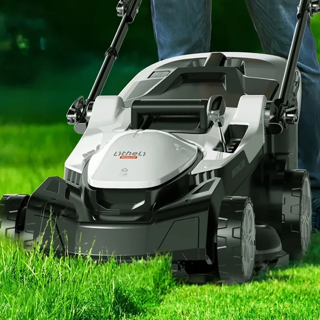 Акумуляторна газонокосарка Litheli, живлення від павербанків (УМБ Litheli Power Bank 20000 mAh, 45 W, 4А 2 шт в комплекті) — Photo 2