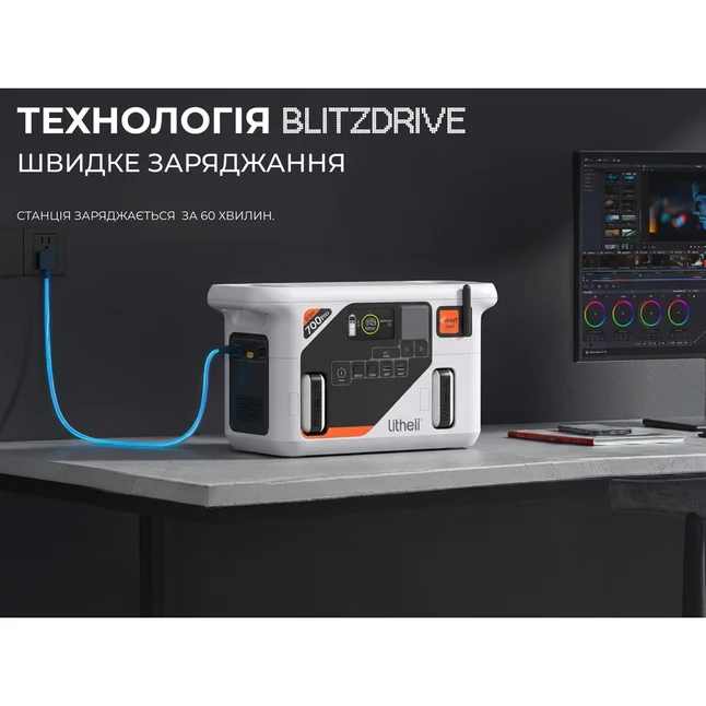 Портативная зарядная станция Litheli 800 Вт, 724 Вт·ч, LiFePO4 + 2 Power Bank — Photo 8