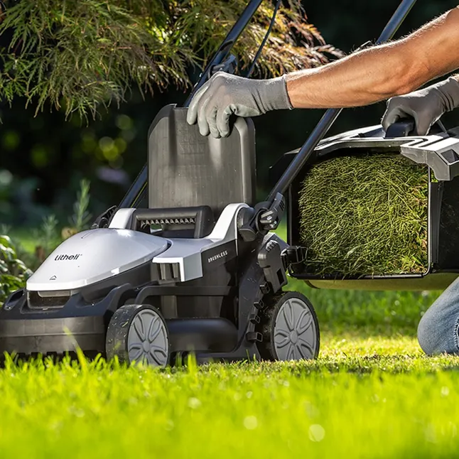 Акумуляторна газонокосарка Litheli, живлення від павербанку (УМБ Litheli Power Bank 20000 mAh, 45 W, 4А, 1 шт в комплекті) — Photo 2