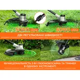 Акумуляторна газонокосарка тример Litheli, живлення від павербанків (УМБ Litheli Power Bank 20000 mAh, 45 W, 2.5А, 2 шт в комплекті) — Photo 8