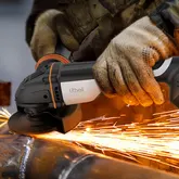 Акумуляторна кутова шліфмашина безщіткова Litheli, живлення від павербанку (УМБ Litheli Power Bank 20000 mAh, 45 W, 2А в комплекті) — Photo 6